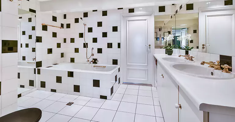 Bathroom Floor Tile Remodel in Cranston